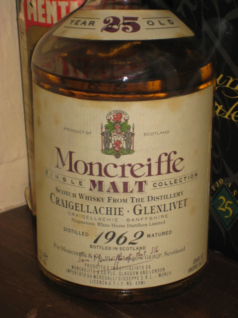 クレイゲラヒ CRAIGELLACHIE GLENLIVET 1962 25y Moncreiffe SINGLEMALT COLLECTION 46%