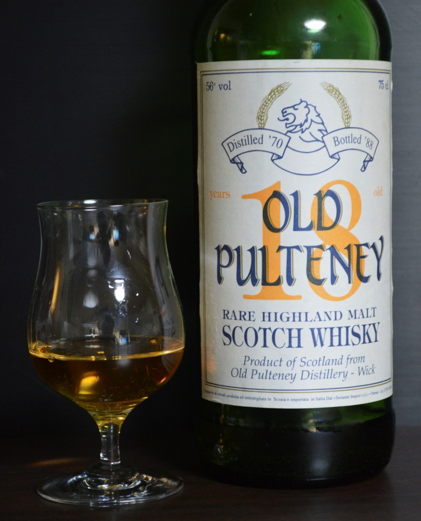 オールドプルトニー  Old Pulteney 18yo 1970/1988 (56%, G&M for Sestante, 75cl) High Proof