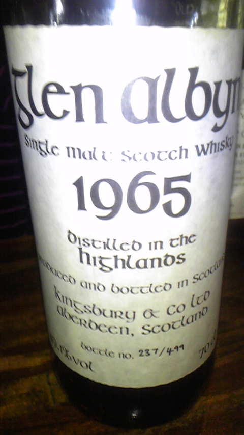 グレンアルビン　1965年　34yo　ケルティック　49.1度