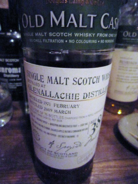 グレンアラヒ　GLENALLACHIE　39yo　1971/2009　（50％　ダグラスレインOMC）　