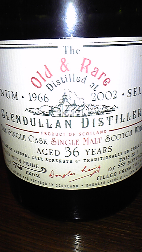 グレンダラン　Glendullan 36yo 1966/2002 (55.1%, Douglas Laing Platinum, 559 Bts.)