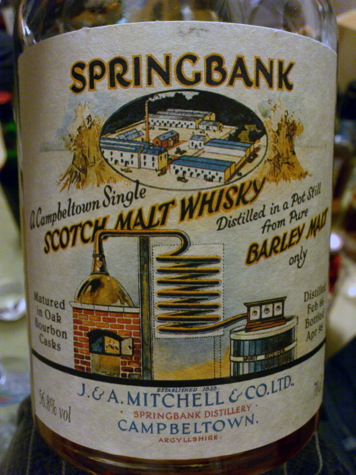 スプリングバンク Springbank 1966/1998 ‘Local Barley’ (56.8%, OB, C#493)