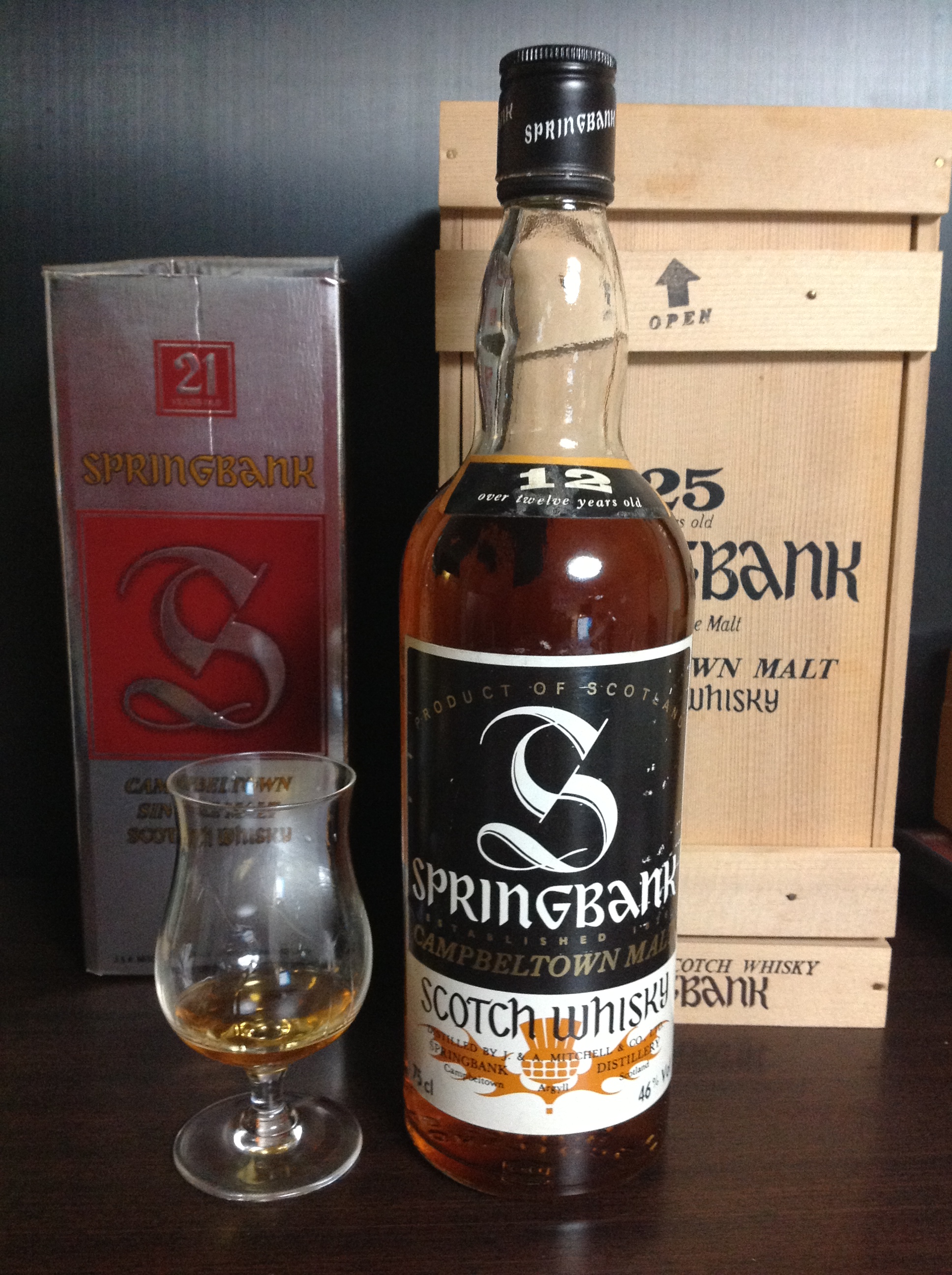 【速】スプリングバンク Springbank 12yo (46%, OB, BigS, 75CL, early 80’s) Campbelltown Malt 表記