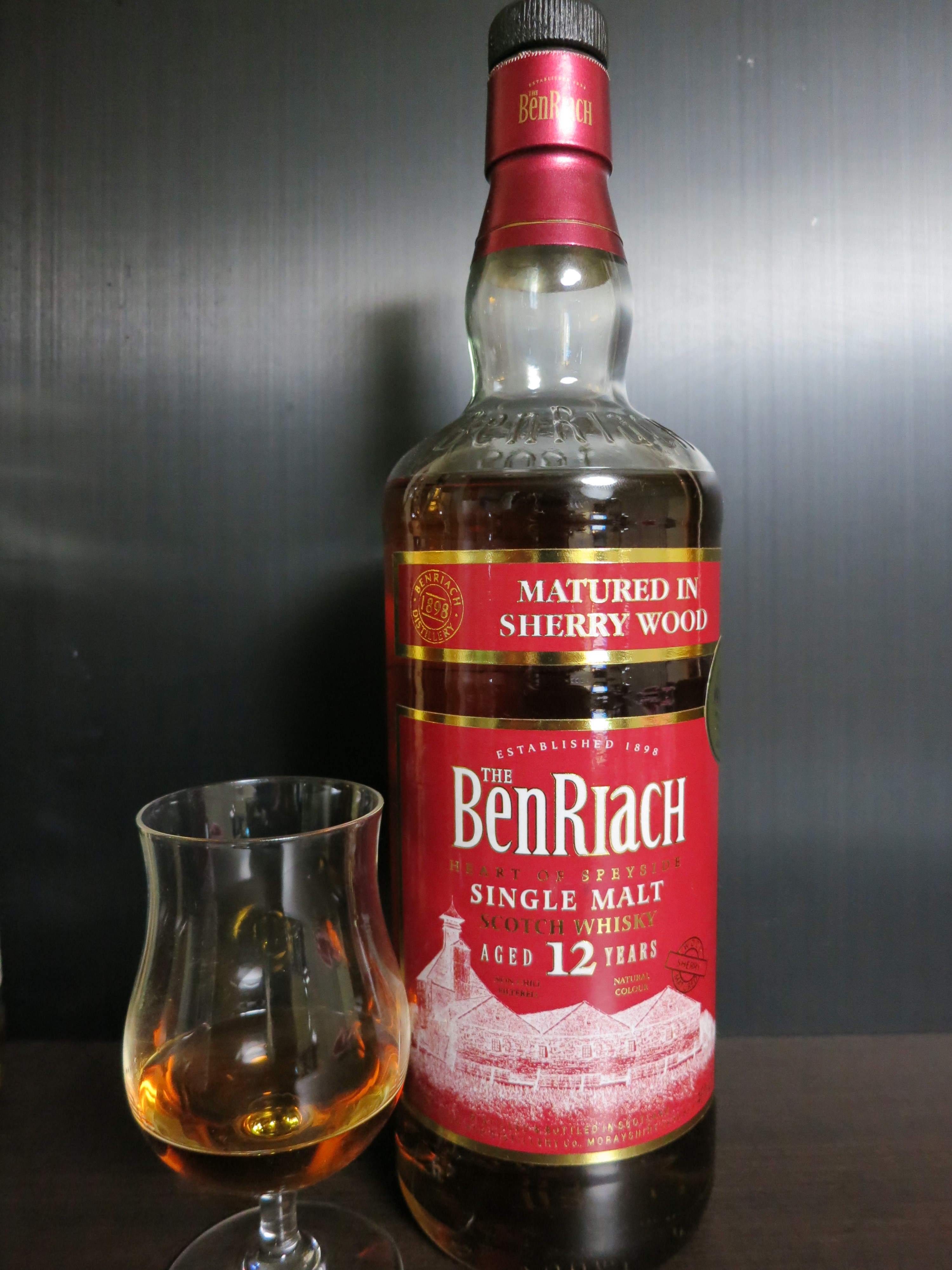 ベンリアック　Benriach 12yo (46%, OB, sherry wood, 2009)