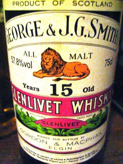 グレンリベット　Glenlivet 15y (57.8%, G&M for Sestante Late 80’s)