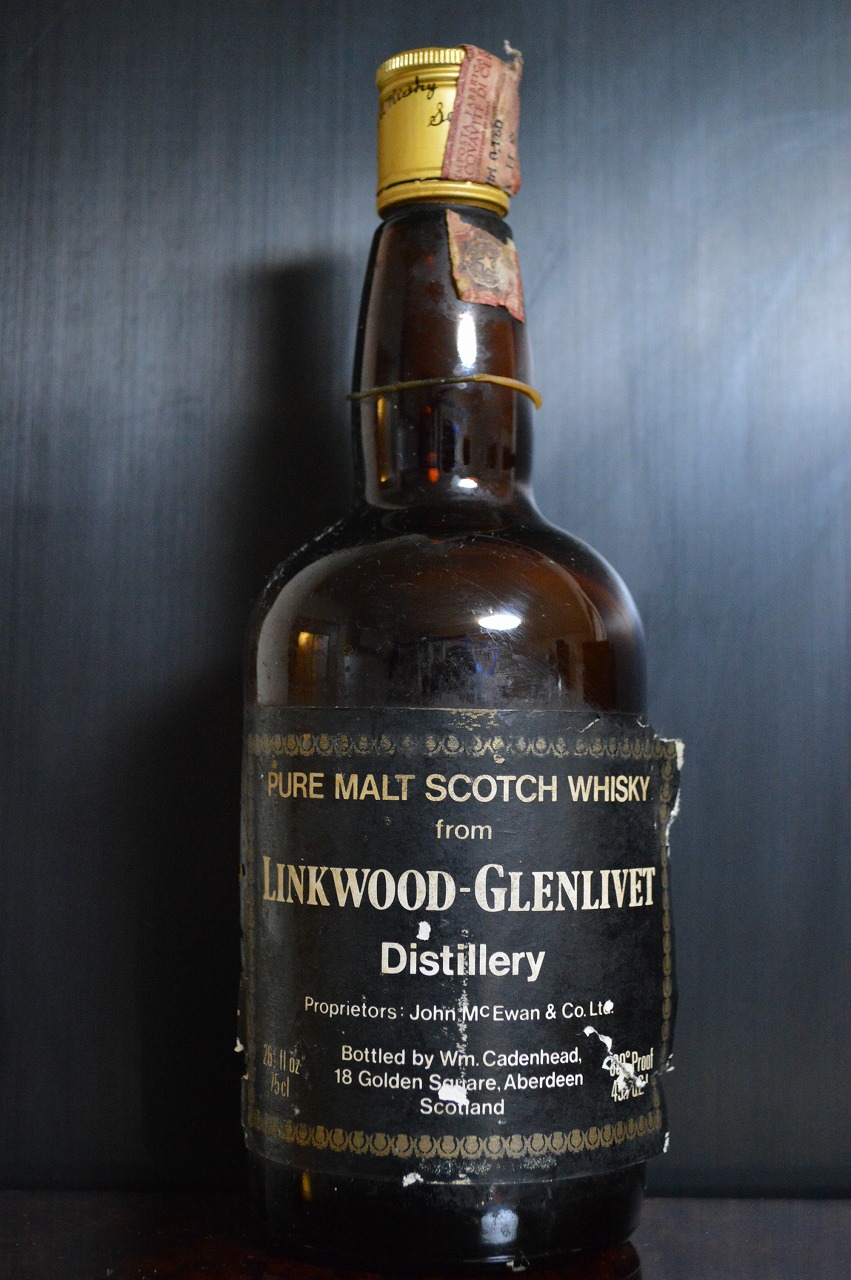 リンクウッド Linkwood-Glenlivet 1956/1979 (80proof, 26 2/3 FL.Oz. Cadenhead Black dumpy bottle, 75CL)