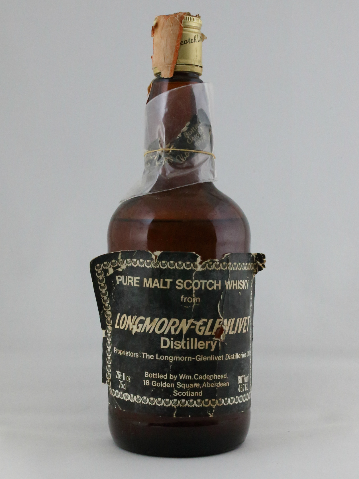 ロングモーン　Longmorn-Glenlivet  1964/1978 14 yo (80 Proof, Cadenhead’s Dumpy, Black Label, 26 2/3 fl.oz.)