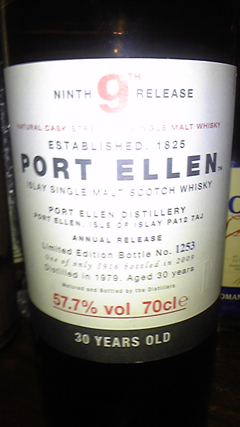 ポートエレン　Port Ellen 30yo 9th 1979/2009 (57.7%, OB, 1253/5916.Annual Release)