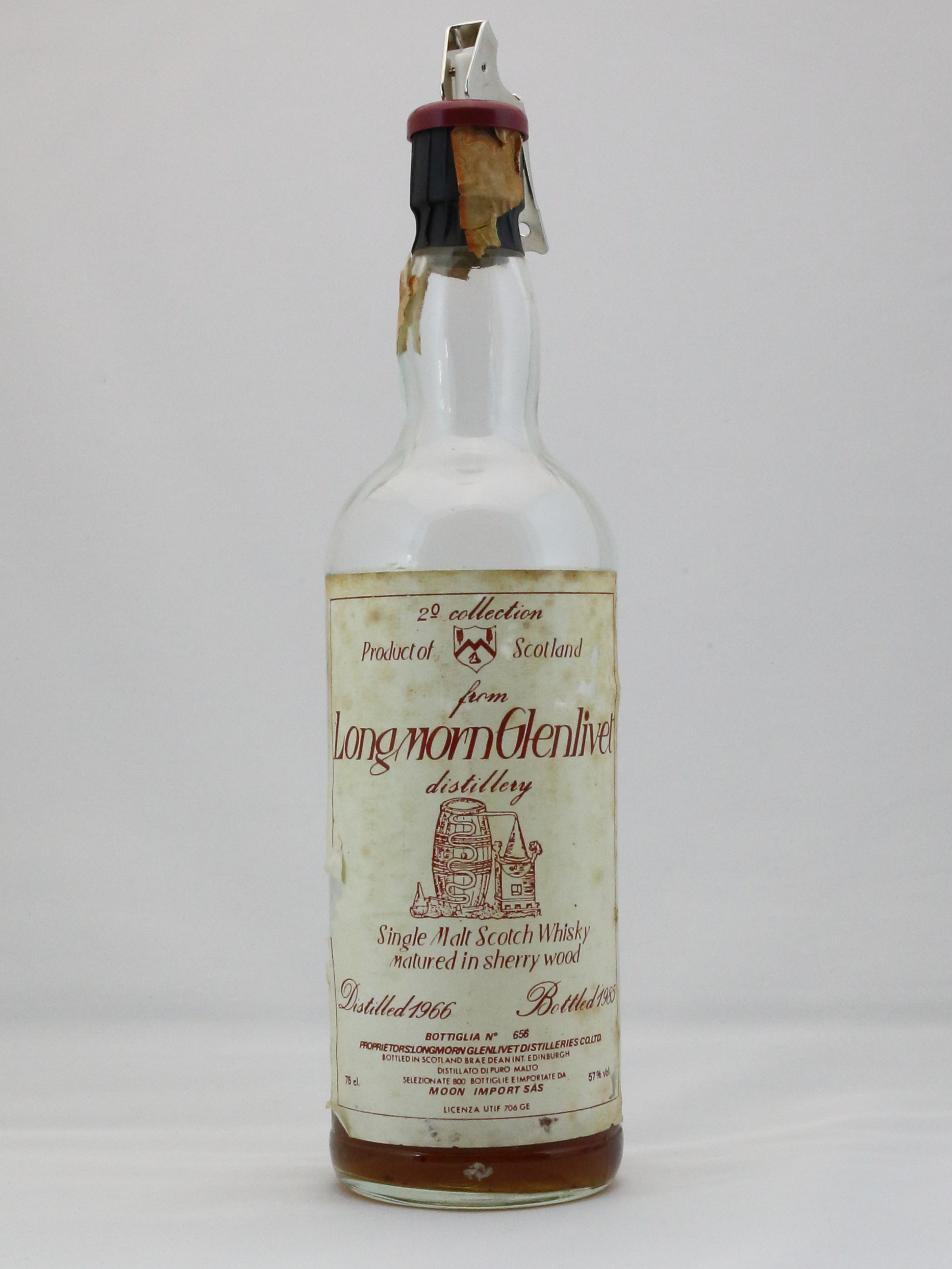 ロングモーン Longmorn-Glenlivet 1966/1985 (57%, Brae Dean Int. for Moon Import, sherry wood)