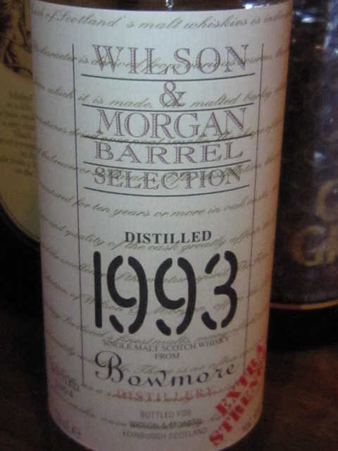 ボウモア　Bowmore 1993/2004 (50%, Wilson & Morgan, Extra Strength)　70CL