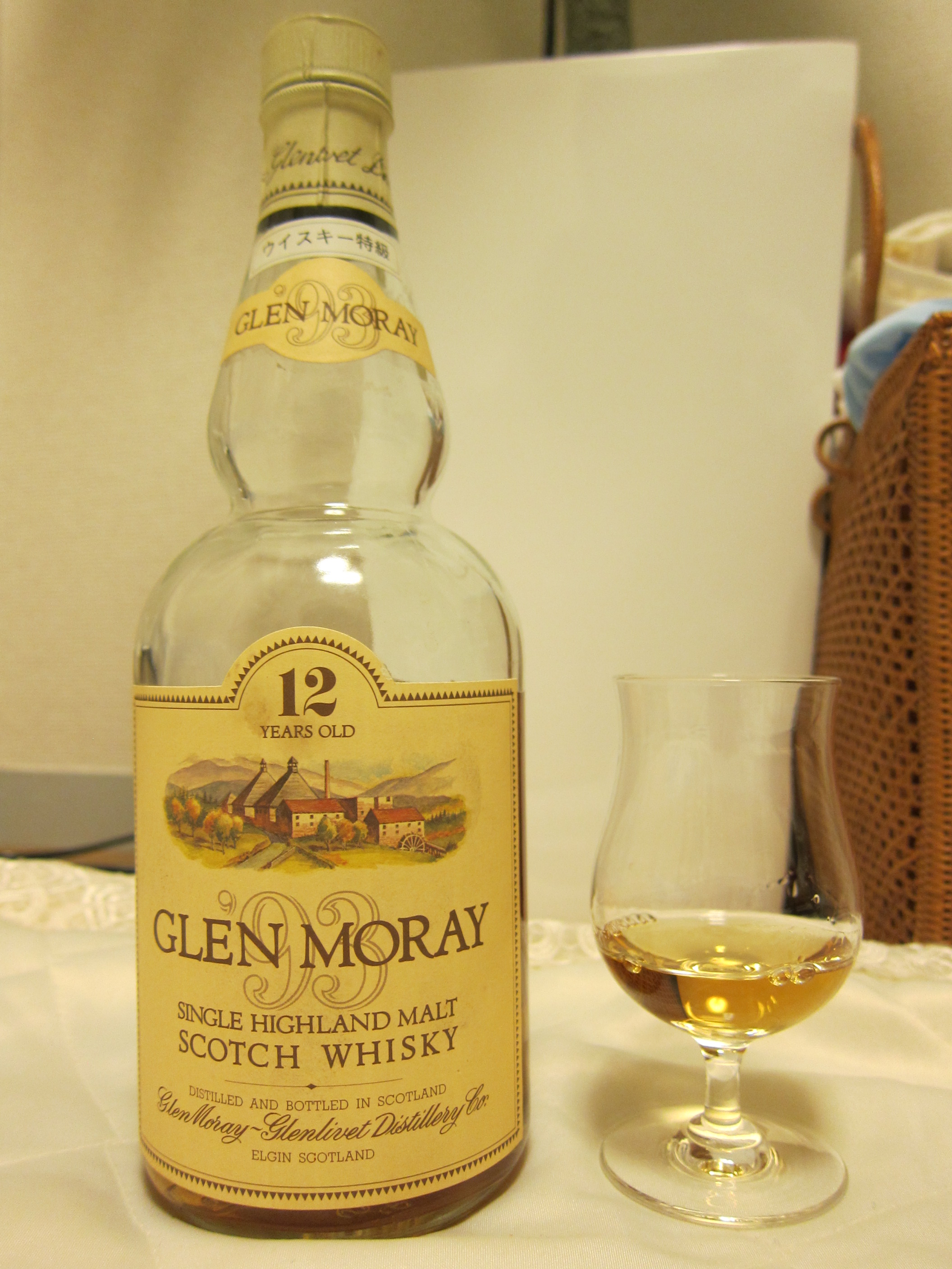 白州古酒 GLEN MORAY グレンマレイ12年 750ml 43% 缶入り未開栓