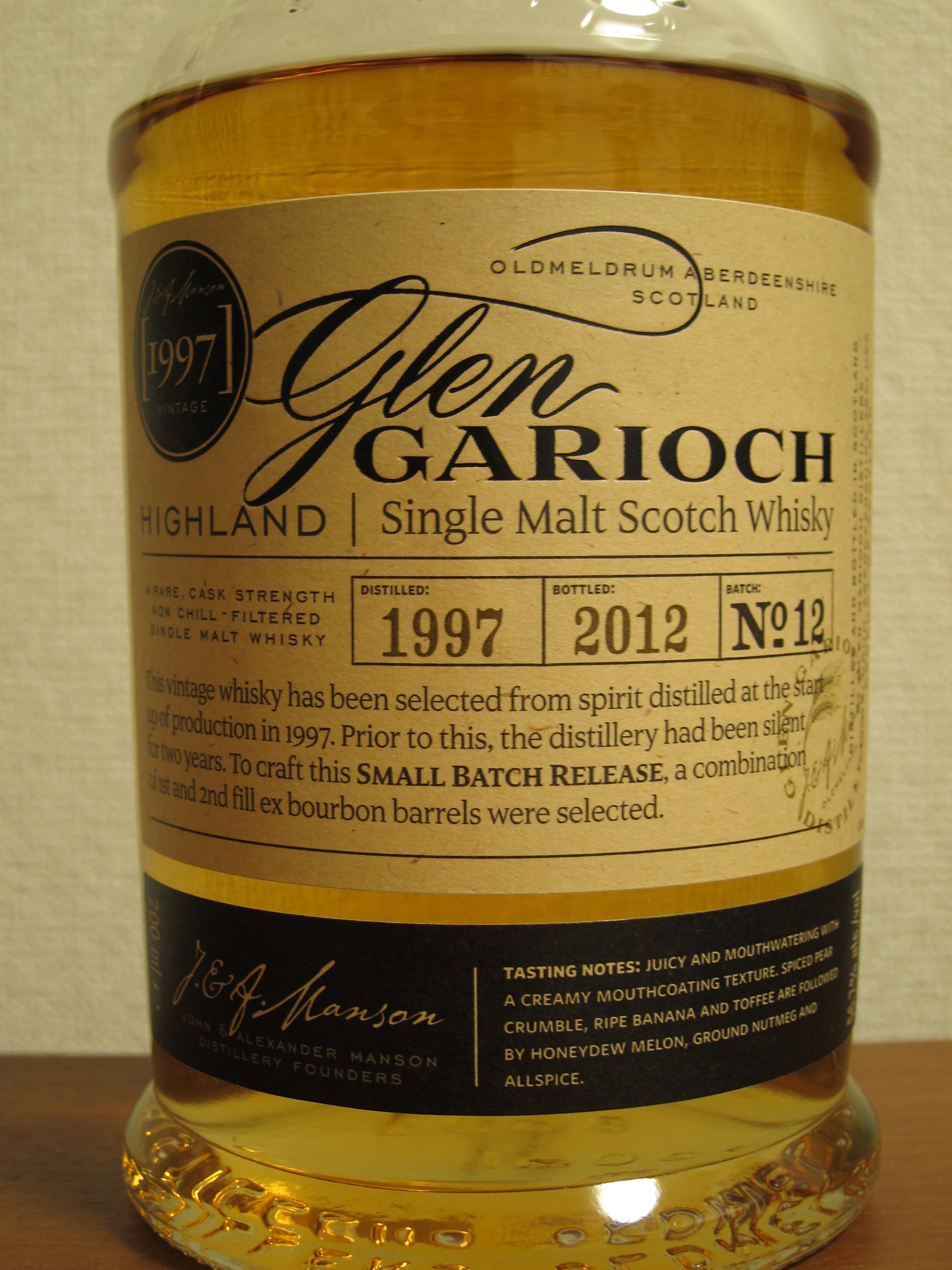 ウィスキー日記】グレンギリー 1997-2012 56.7% Batch No,10 スモールバッチリリース－whiskylink