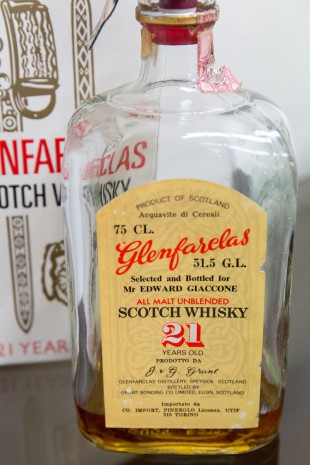 Glenfarclas 21 yo (51.5%, OB, Pinerolo, for Edward Giaccone, 1974)