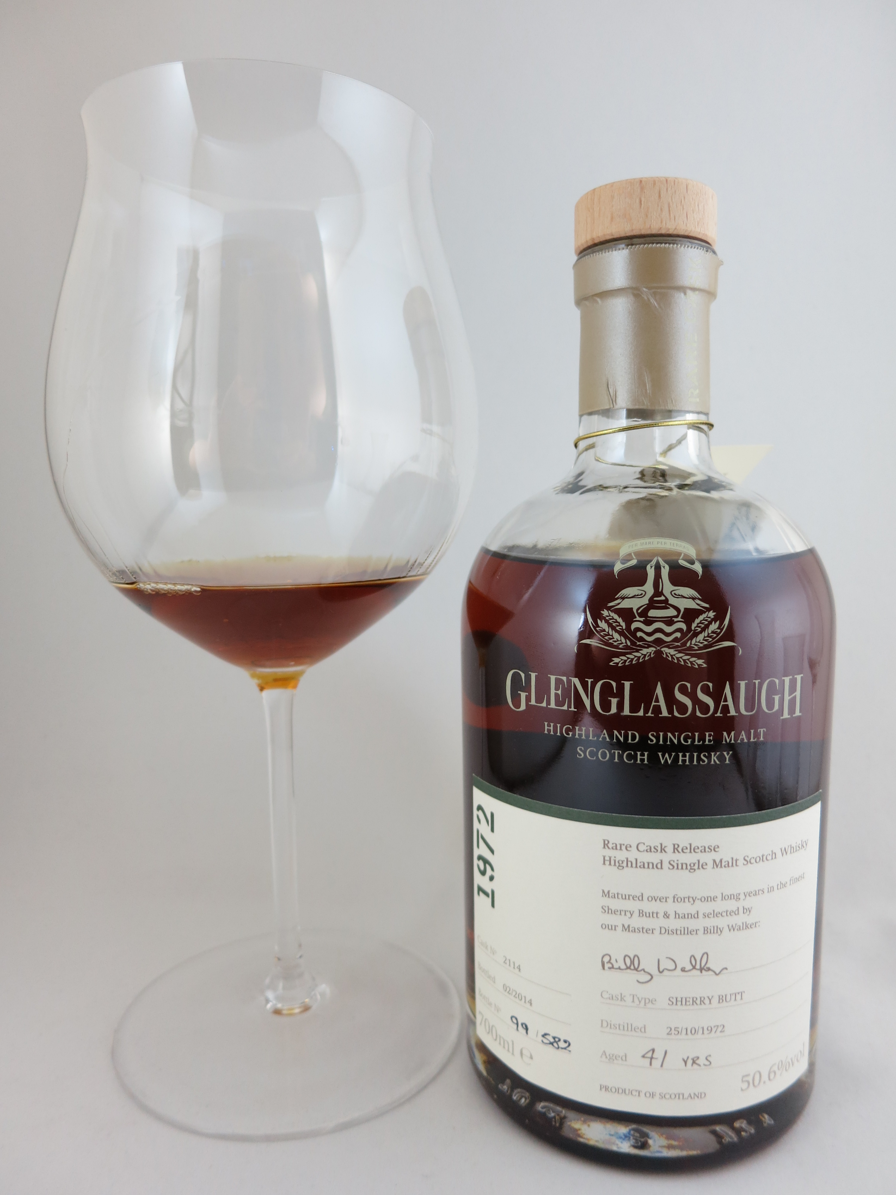 グレングラッサ Glenglassaugh 41yo 1972/2014 （50.6%, OB, Rare Cask Releases Batch 1, C#2114, Matured in the finest Sherry Butt）