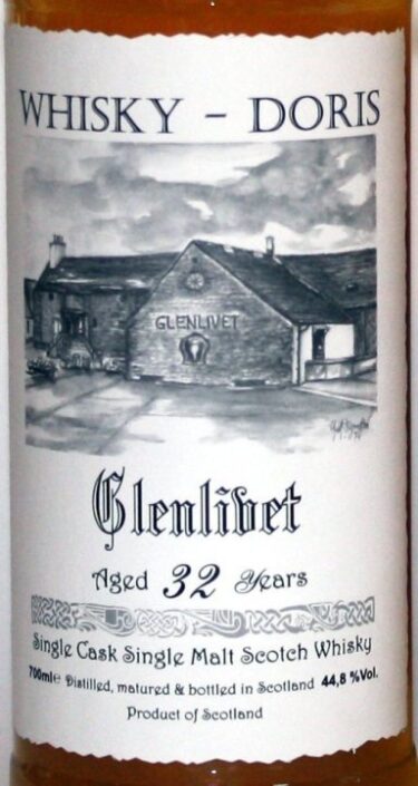 グレンリベット　Glenlivet 32yo 1977/2010 (44.8%,Whisky-Doris Bourbon Hogshead, C#13129)